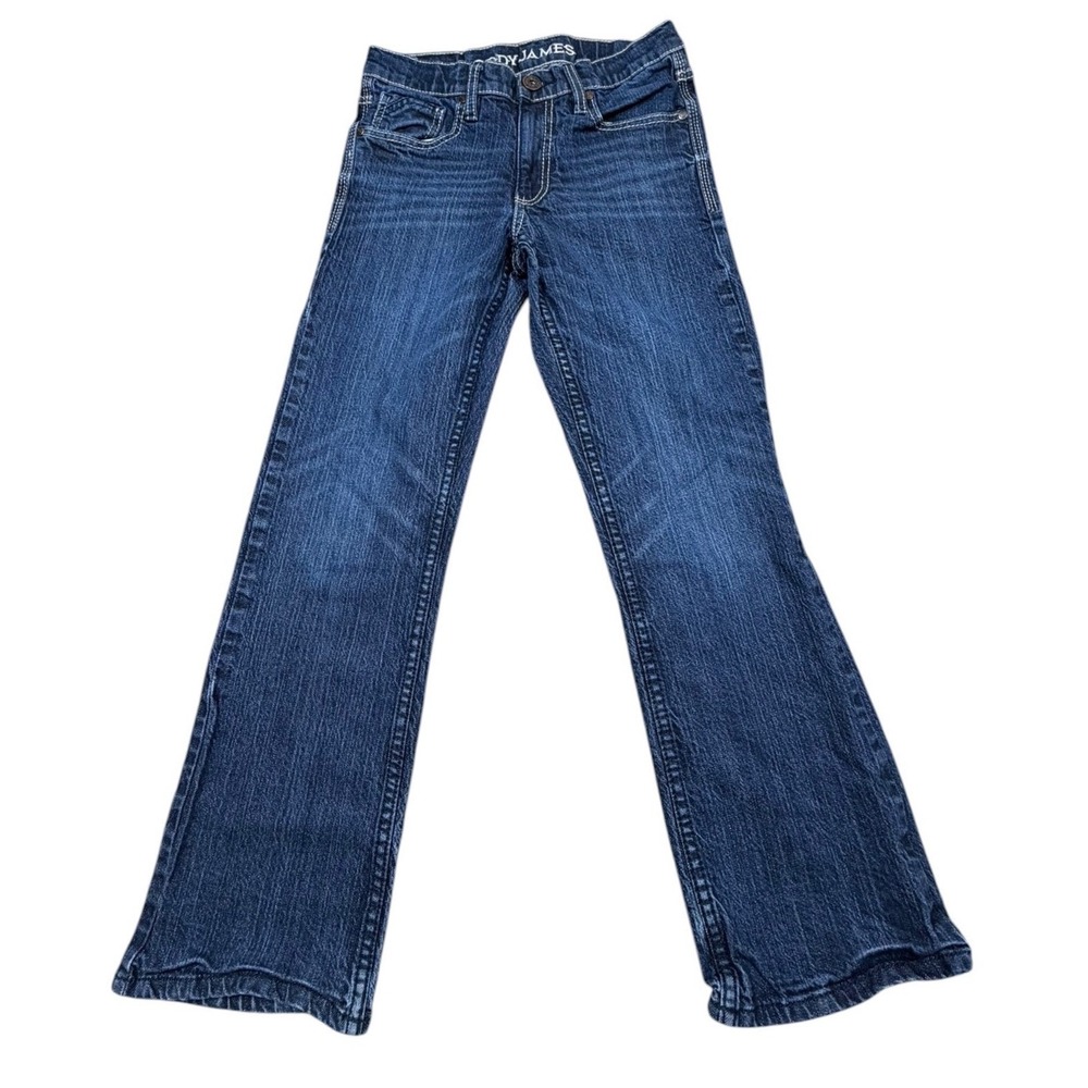 Cody James Boys Size 14 Dark Wash Bootcut Western Jeans Waist